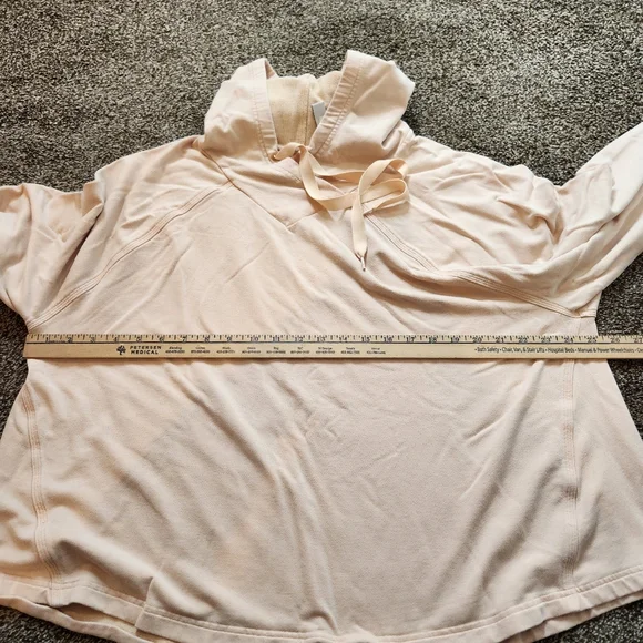 Athleta Buttery Beige Boardwalk High Hip Hoodie Size 3X - Picture 7 of 8